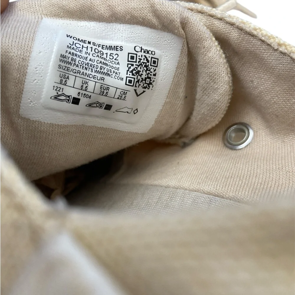 Chaco Women’s Yellow Chillos‎ Canvas Boat Sneakers Shoes 8.5